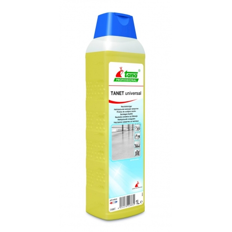 TANET UNIVERSAL 10X1 L эффективно растворяет масляные и жировые загрязнения и обеспечивает экономичную очистку благодаря уникальным свойствам. Приятный аромат, легко наносится и не содержит растворителей. Экономия времени благодаря очистке без следов и разводов (не требуется повторная обработка). Хорошая переносимость кожей. Средство рекомендуется использовать в качестве средства для мытья посуды вручную. Дозировка:от 2,5 мл на 1 л воды