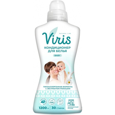 Концентрированное жидкое средство для стирки белья VIRis Delicate (1200 мл)