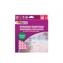 Полотенце микрофибра Professional Paterra для сушки посуды