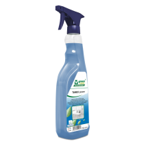 TANEX POWER 10X750ML Спиртовое ГОТОВОЕ средство для удаления маркера, чернил, краски, следов скотча и других локальных загрязнений. Также применяется для очистки пластиковых и кожаных поверхностей. Быстро высыхает, антистатический эффект, подходит для чувствительных материалов (оргстекло)