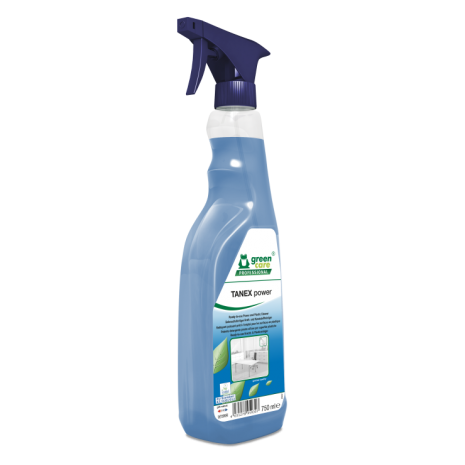 TANEX POWER 10X750ML Спиртовое ГОТОВОЕ средство для удаления маркера, чернил, краски, следов скотча и других локальных загрязнений. Также применяется для очистки пластиковых и кожаных поверхностей. Быстро высыхает, антистатический эффект, подходит для чувствительных материалов (оргстекло)